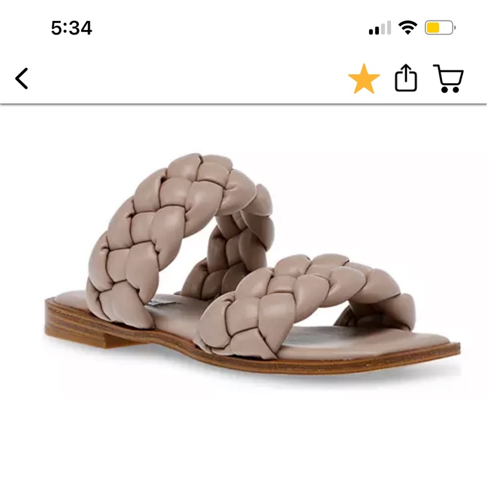 BNIB Taupe Steve Madden Braided Sandals
